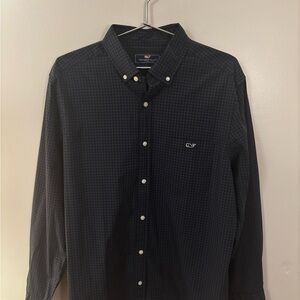 Vineyard Vines Men's Dark Checked Button Down Shirt